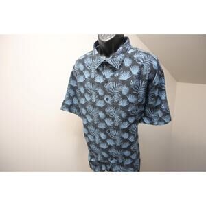 Nat Nast Hawaiian Shirt Silk Cotton Short Sleeve Floral Mens Size 2XL XXL